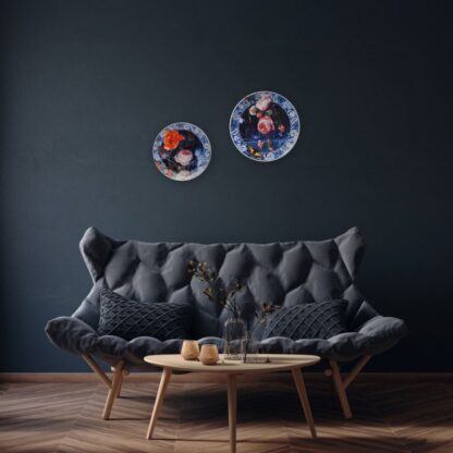 Heinen Delfts Blauw bloemen van de Gouden Eeuw M - Afbeelding 3