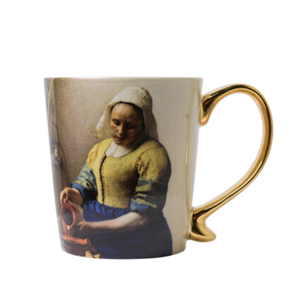 Heinen Delfts Blauw mok melkmeisje