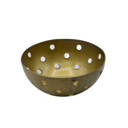 Waxinehouder dot gold