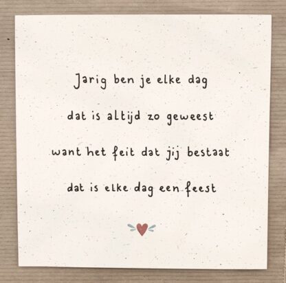Happy little moment - Jarig ben je elke dag