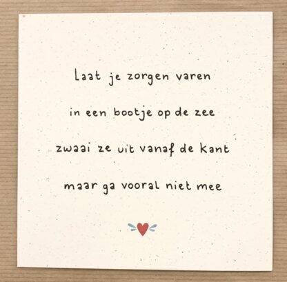 Happy little moment - Laat je zorgen varen