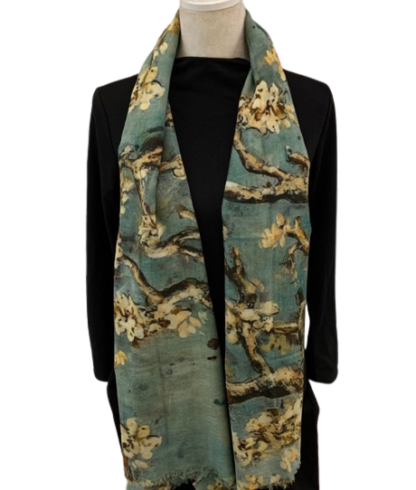 shawl wol 'Amandelbloesem' van van Gogh