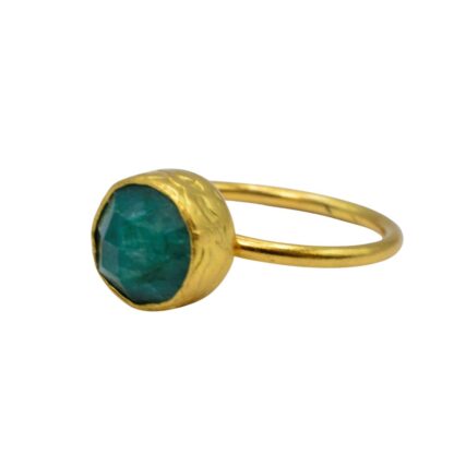 Craftshop ring verguld smaragd
