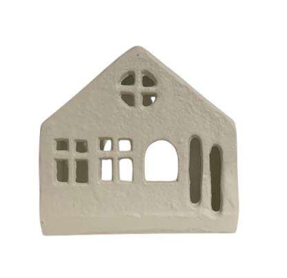 Waxinelinelichthouder huisje