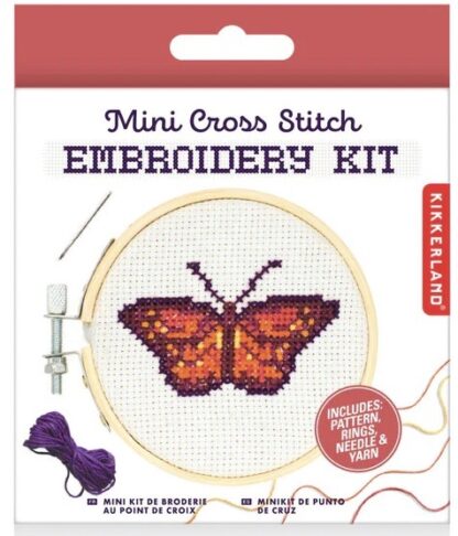 Kikkerland mini cross stitch butterfly