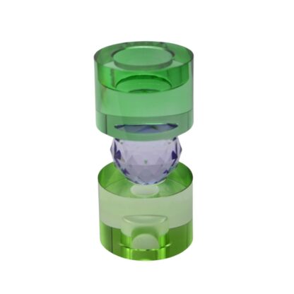 Crystal omkeerkandelaar green - Afbeelding 2