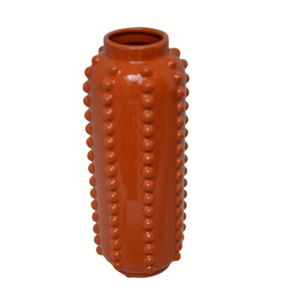 Vaas dots oranje keramiek - Afbeelding 3