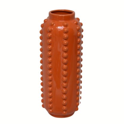 Vaas dots oranje keramiek