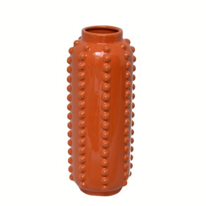 Vaas dots oranje keramiek - Afbeelding 2