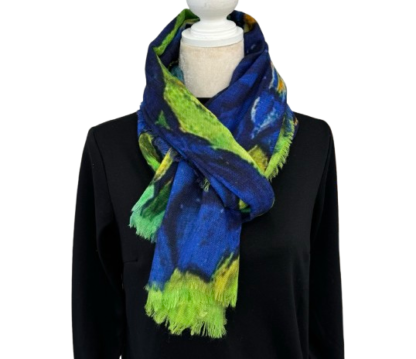 shawl wol 'Blauwe Lelies' van van Gogh - Afbeelding 2