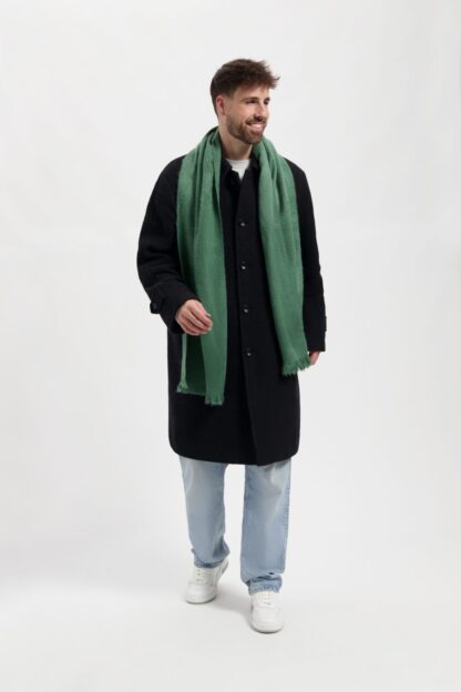 Alpaca Loca slim scarf emerald green - Afbeelding 2