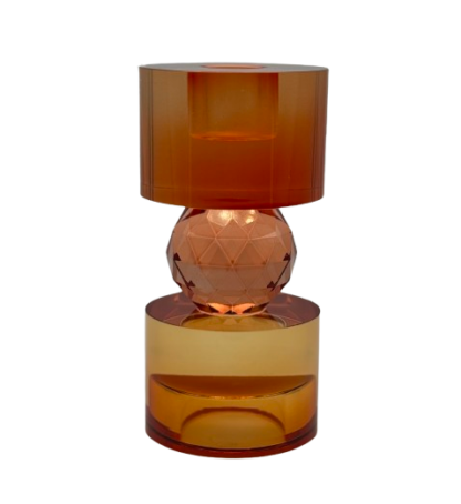 Crystal omkeerkandelaar 3 kleuren oranje