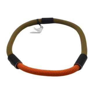 Christine Brampti collier cord short taupe orange