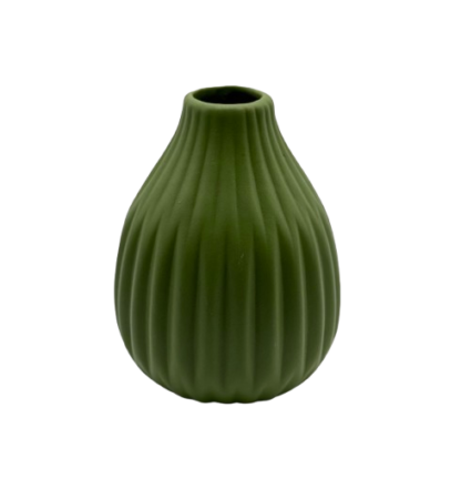 Vaasje mat groen ovaal
