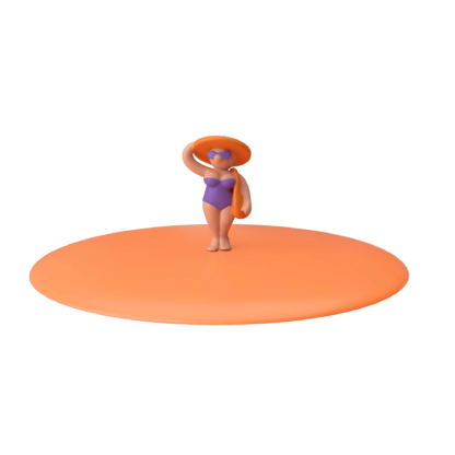 Siliconendeksel beach girl sun hat