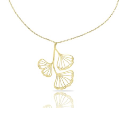 Ras Gingko collier verguld