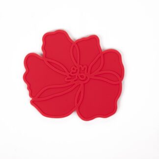 T2Q glasonderzetter Poppy Red