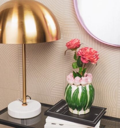 HV vaas tulpen groen roze - Afbeelding 2