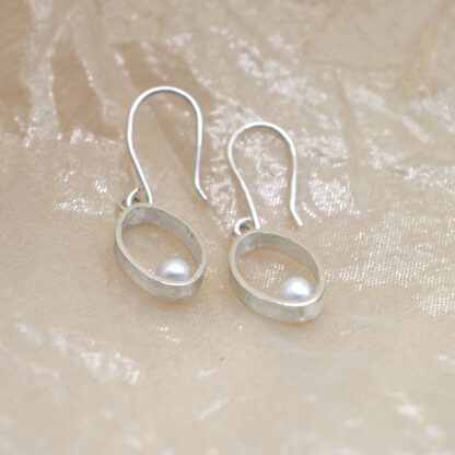 SierGoed.com oorbellen pearldrop white - Afbeelding 2