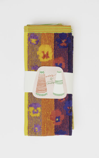 Foekje Fleur pansy guest towel set van twee #54 - Afbeelding 2