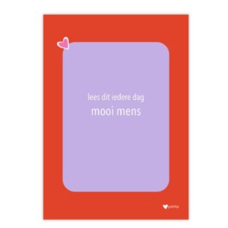 Knipoogkaart - mooi mens
