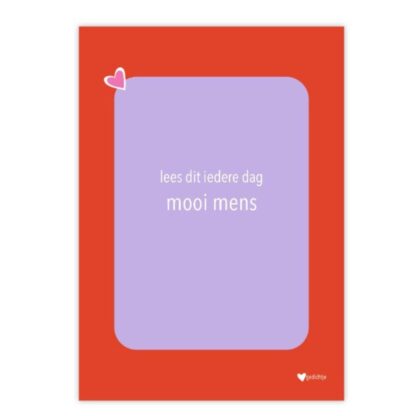 Knipoogkaart - mooi mens