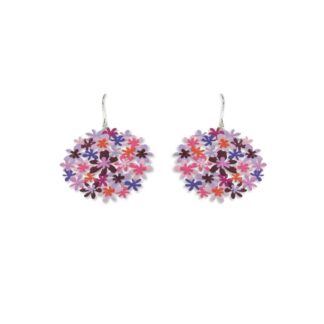 Ras Bouquet purple oorbellen