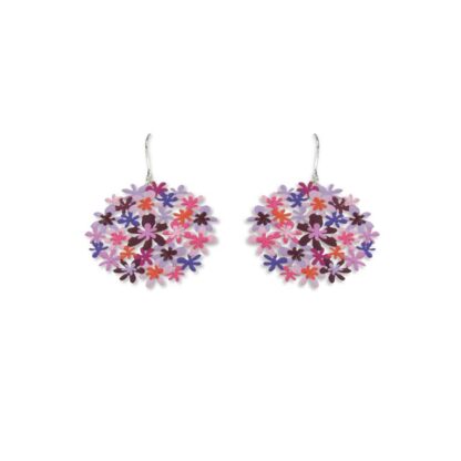 Ras Bouquet purple oorbellen