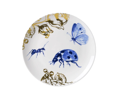 Heinen Delfts Blauw bord insecten lieveheersbeestje