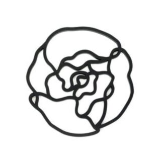 T2Q Onderzetter Peony zwart