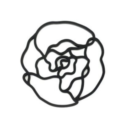 T2Q Onderzetter Peony zwart