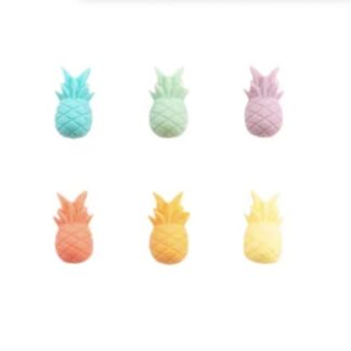 Set glasmarkers ananas