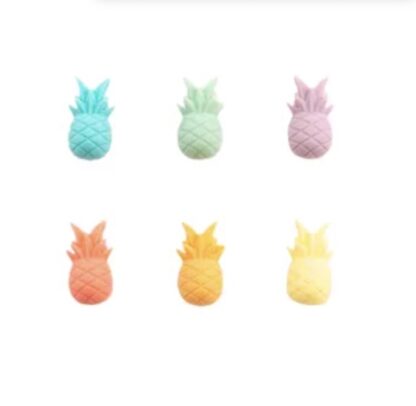Set glasmarkers ananas