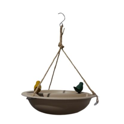 Vogelbad/voederschaal bamboe naturel - Afbeelding 2