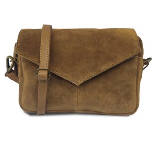 Chabo Rio Romy shoulderbag suede light cognac