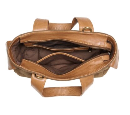 Chabo Romio jaquard handbag cognac - Afbeelding 4