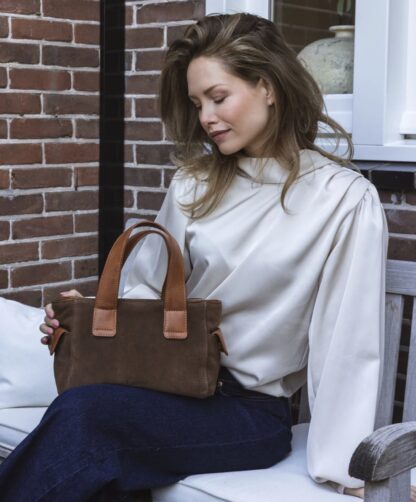 Chabo Sophie suede cognac - Afbeelding 2