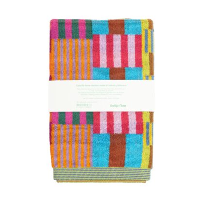 Foekje Fleur tulip quilt guest towel set van twee #75 - Afbeelding 4