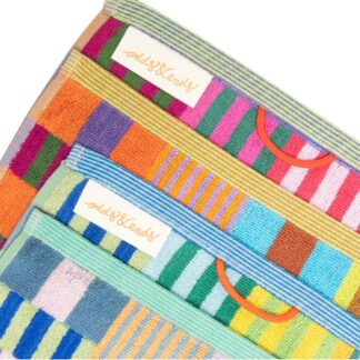 Foekje Fleur tulip quilt guest towel set van twee #75