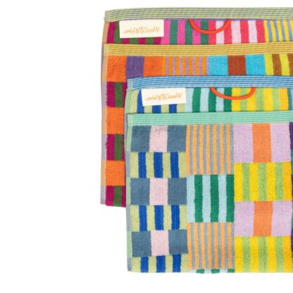 Foekje Fleur tulip quilt guest towel set van twee #75 - Afbeelding 2
