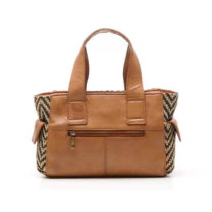 Chabo Romio jaquard handbag cognac - Afbeelding 2