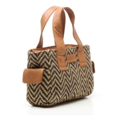 Chabo Romio jaquard handbag cognac - Afbeelding 3