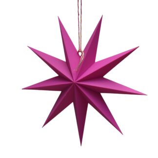 Kerstster 3D geprint fuchsia