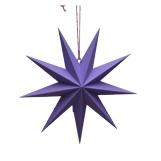 Kerstster 3D geprint lila