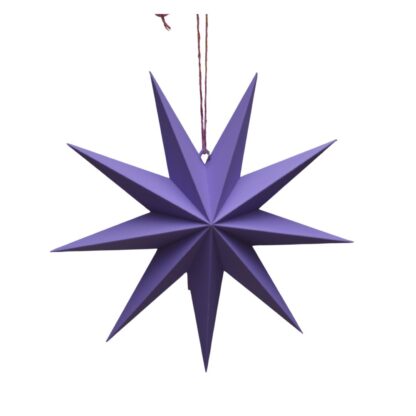 Kerstster 3D geprint lila
