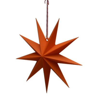 Kerstster 3D geprint orange - Afbeelding 2