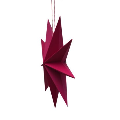 Kerstster 3D geprint plum - Afbeelding 2
