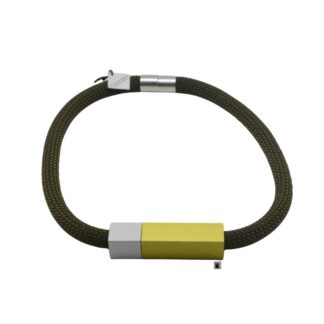 Christine Brampti collier square donkergroen