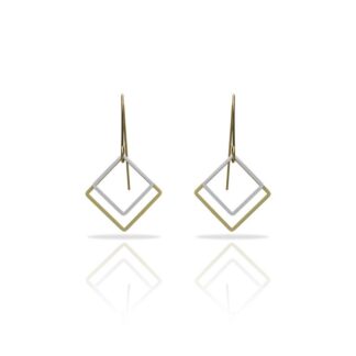 Ras Esencial square oorbellen verguld