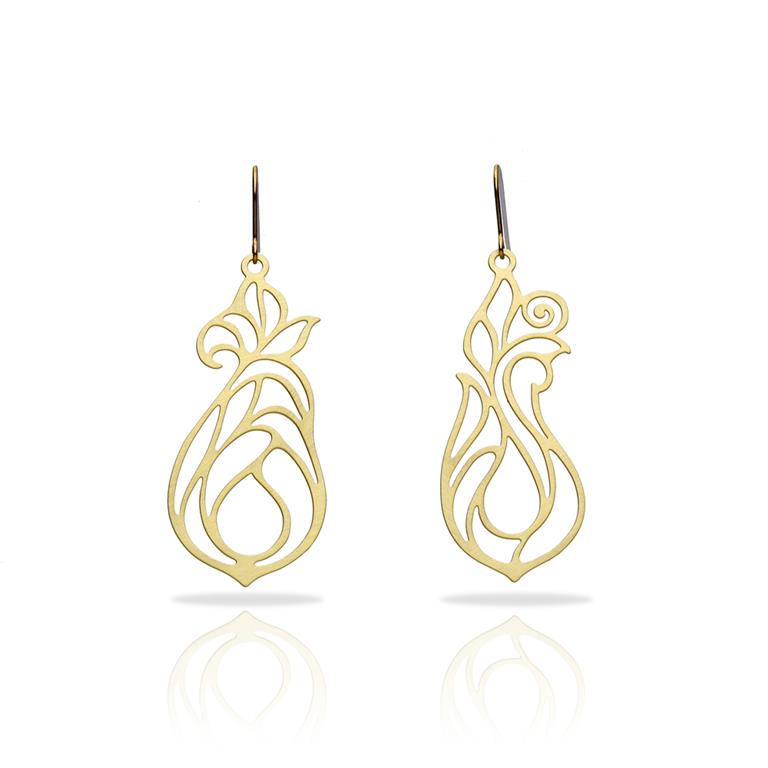 Ras Ondine oorbellen verguld